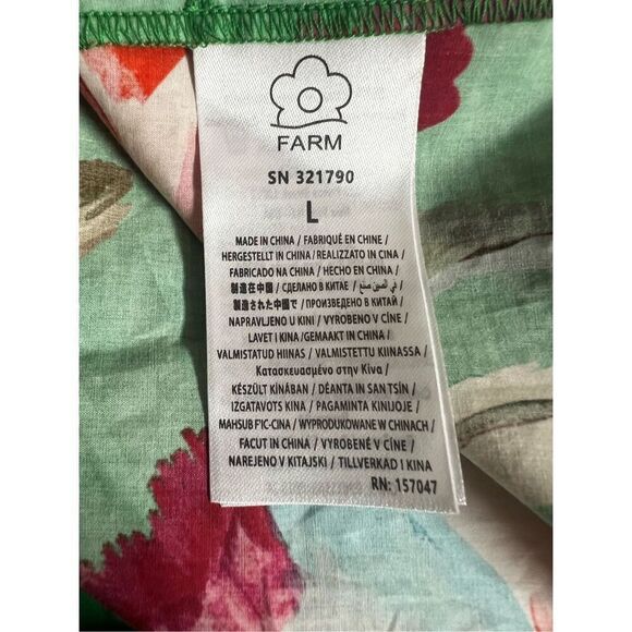 Farm Rio Women's Multicolor Tropicart Floral Sleeveless Midi Dress Large NWT - Picture 12 of 14